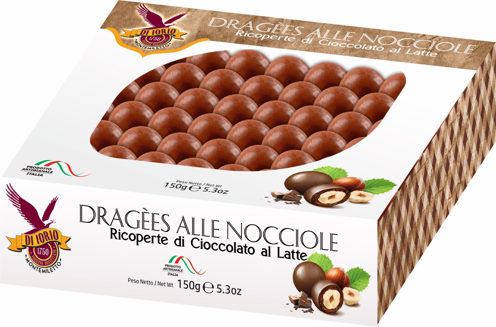 Lieskové oriešky v mliečnej čokoláde 150g