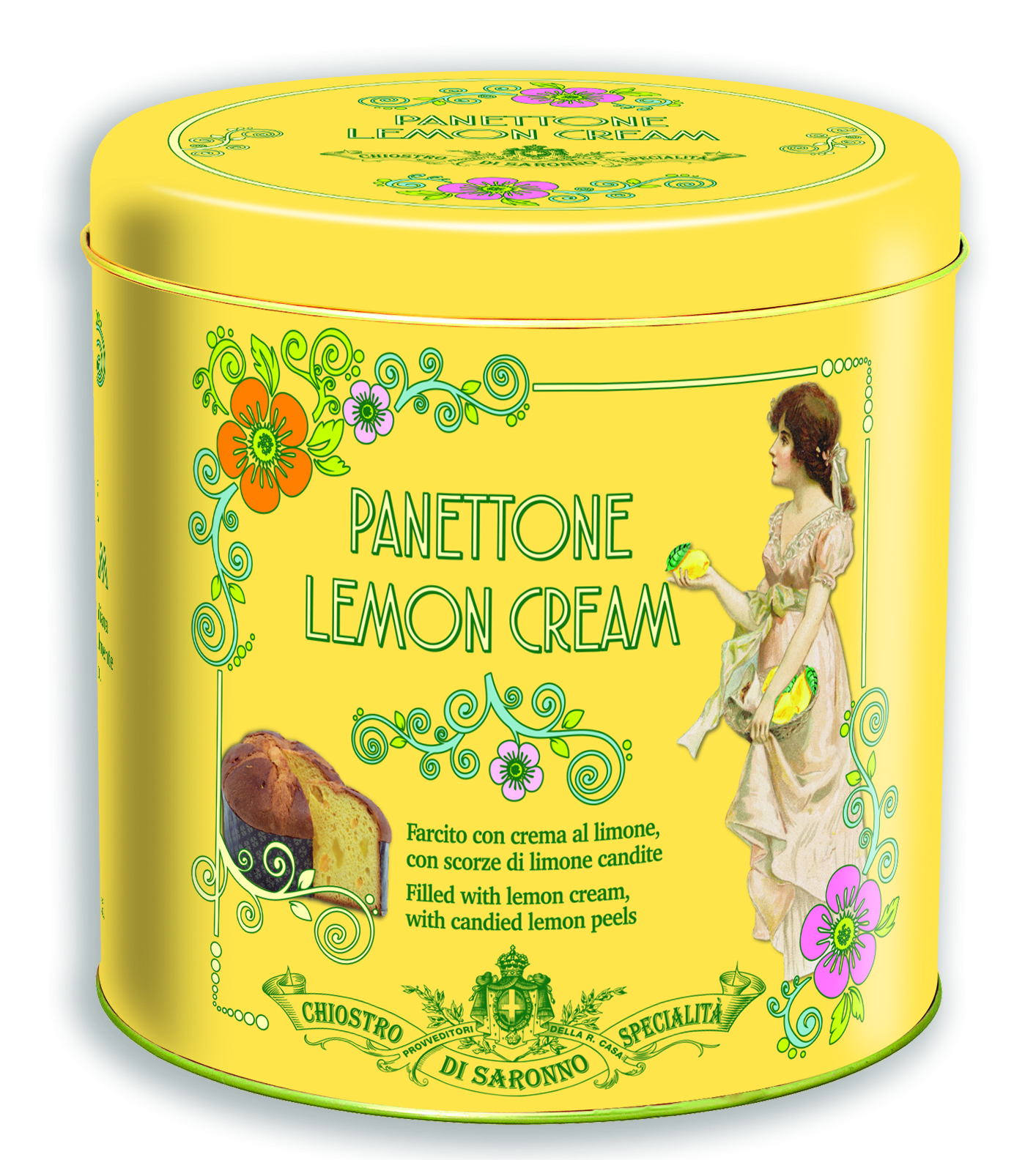 PANETTONE kysnutý koláč 750g | s citrónovou náplňou a kandizovanou citrónovou kôrou