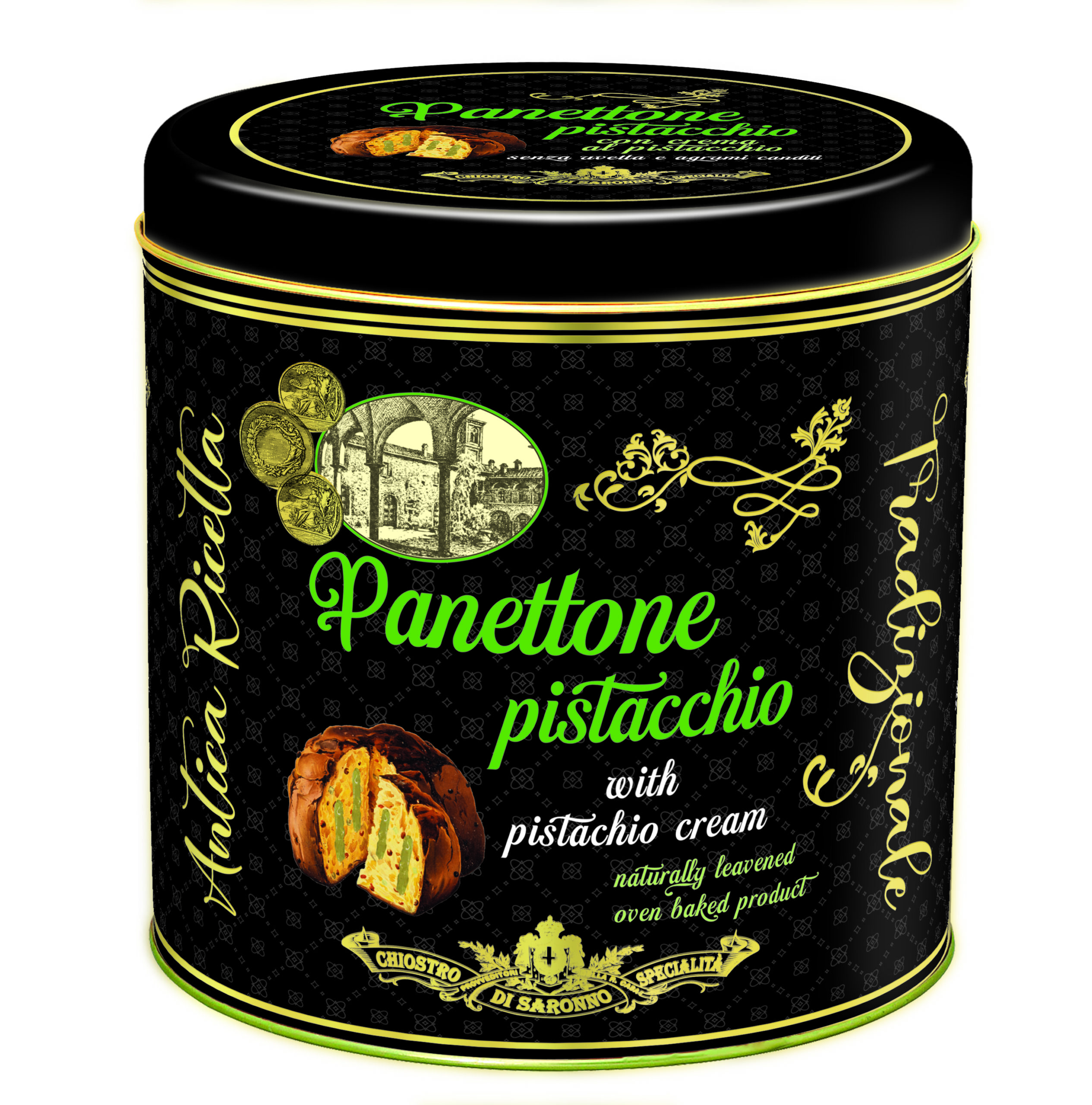 Panettone plnené pistáciovým krémom 750g| Panettone crema pistacchio