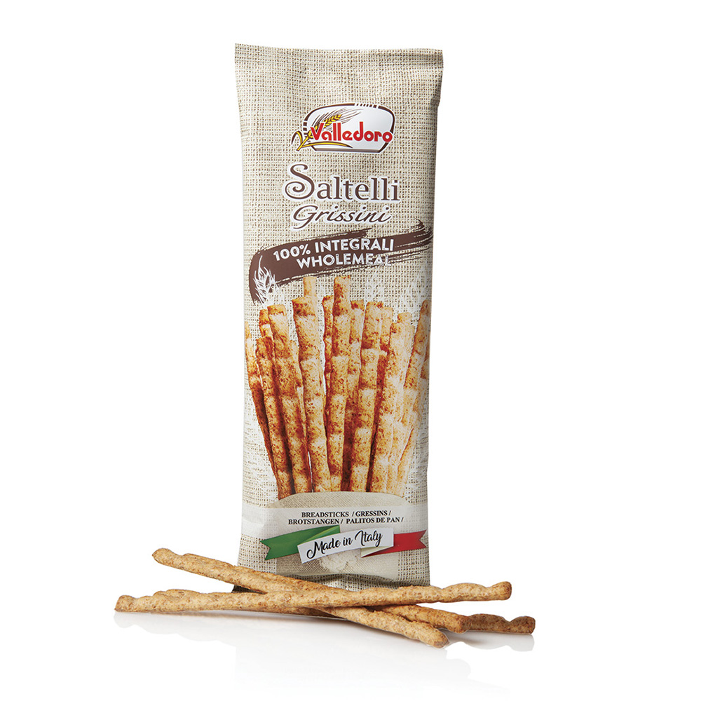 Tyčinky celozrnné dlhé | Saltelli grissini 100% integrali