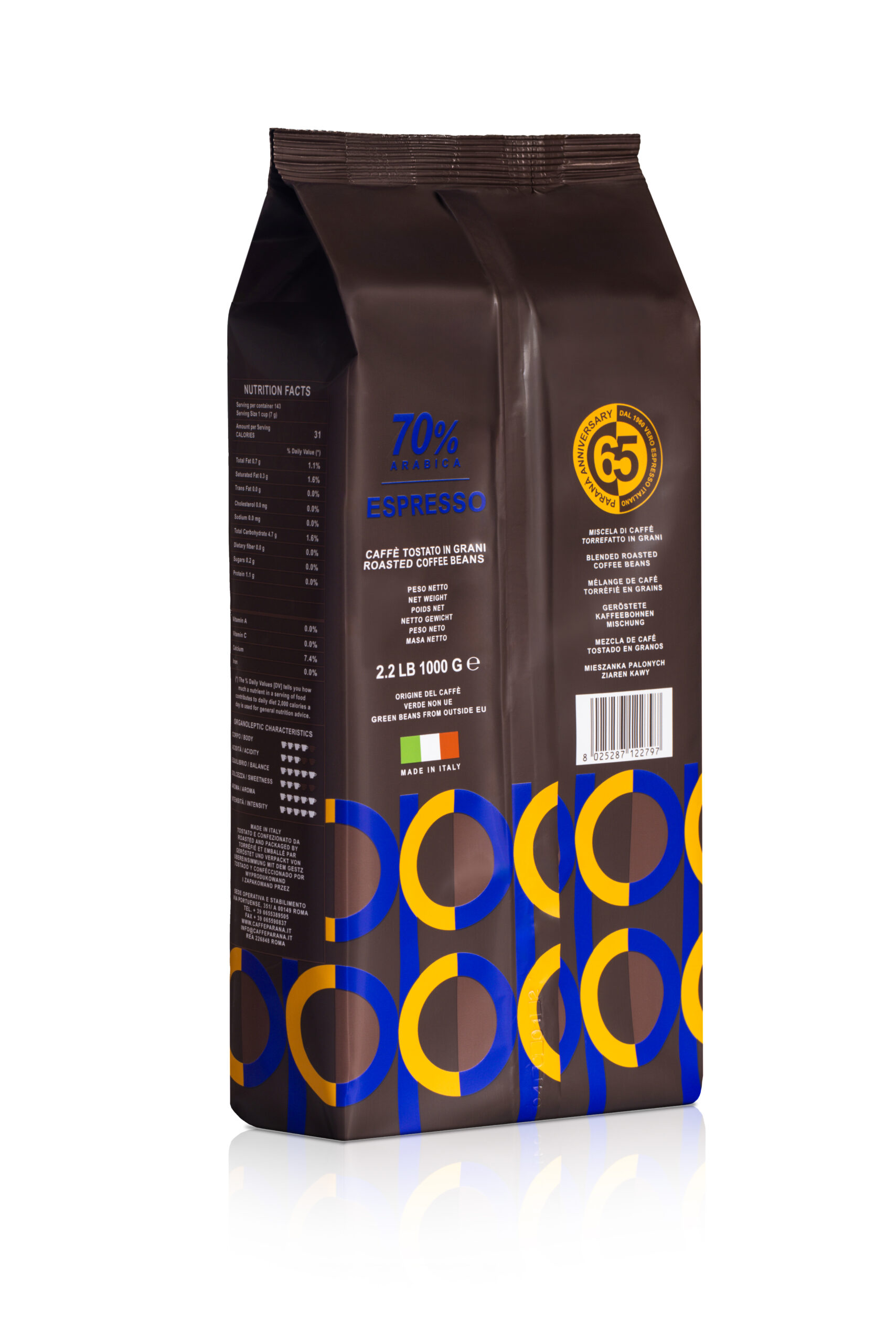 Káva Paranà ESPRESSO 70% ARABICA | zrnková 1 kg – Obrázok 2