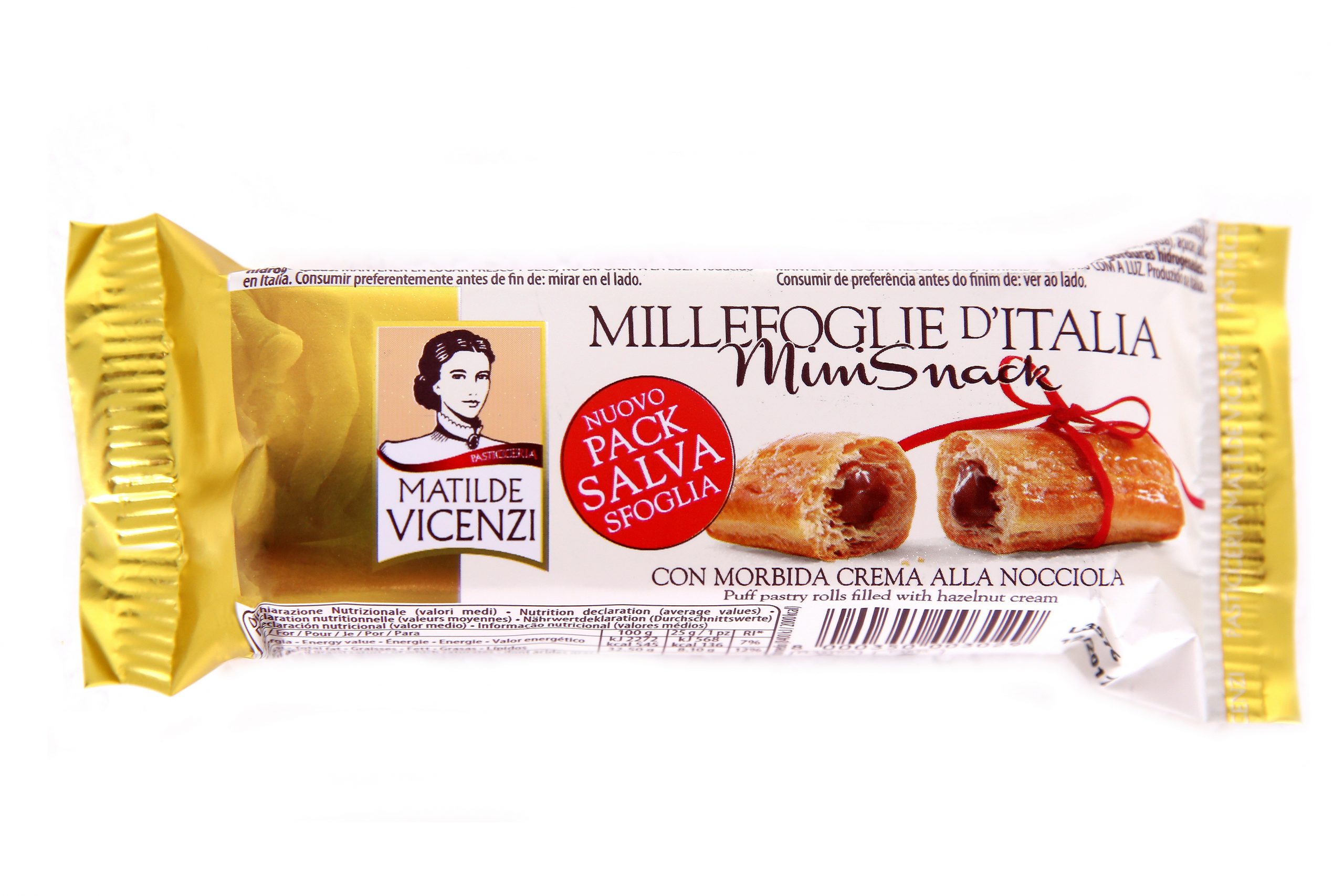 Koláčik s krémom z lieskových orieškov Minisnack