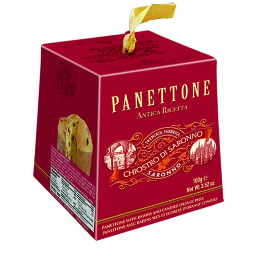 klasické panettone s hrozienkami a citrusovým ovocím